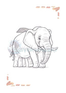 Elefantinhos Fantásticos Livro de Colorir