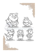 Porquinhos Fantásticos Livro de Colorir Ver: Física