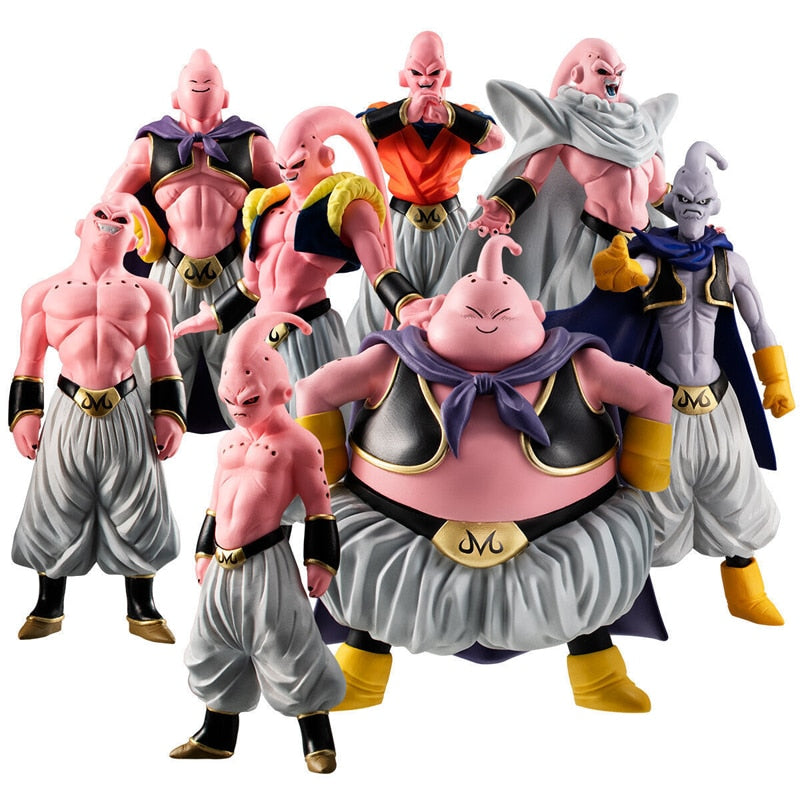 Action Figure Majin Boo Dragon Ball Lote com 8 Un | Todas as Transformações  de Majin Boo