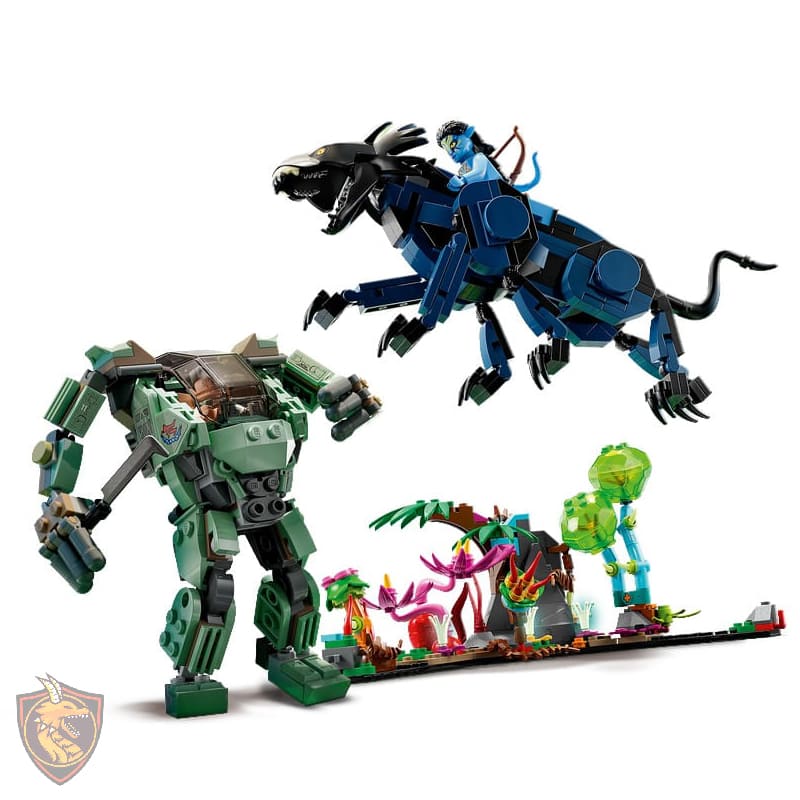 Lego Neytiri e Thanator Contra Quaritch Avatar