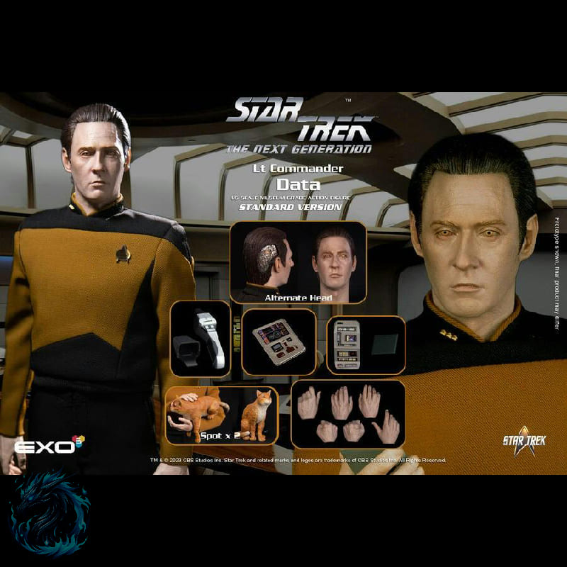 Action Figure Realista Picard e Data