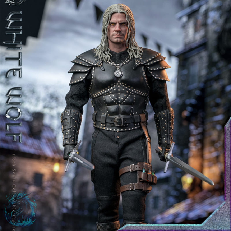 Action Figure Geralt de Rivia Lobo Branco Seriado