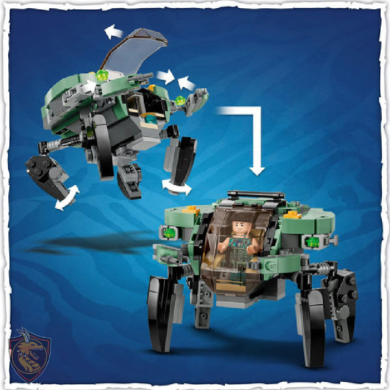Lego Payakan o Tulkun e Traje de Caranguejo Avatar