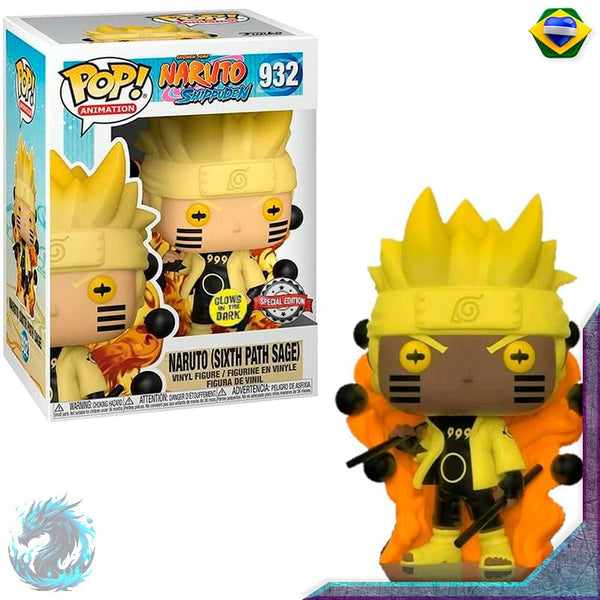 Funko Pop Animation – Naruto Shippuden Naruto 932 (Sixth Path Sage) (Glows) (Special Edition) (Novo)