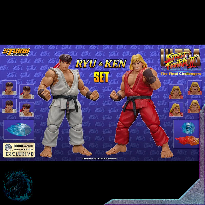 Action Figure Ken e Ryu Clássico