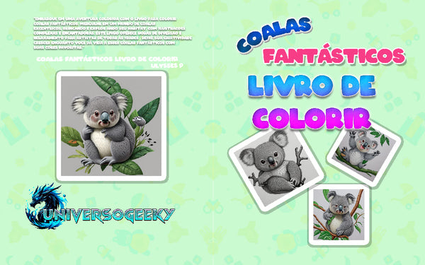 Coalas Fantásticos Livro de Colorir Ver: Digital