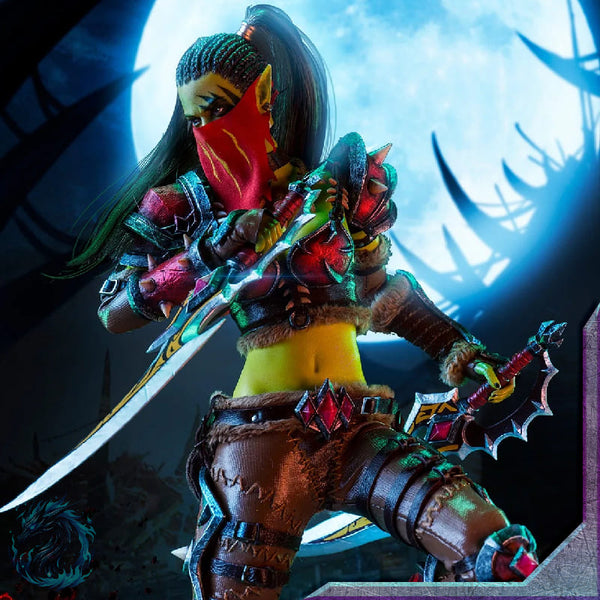 Action Figure Realista Garona Halforcen Assassina Orc