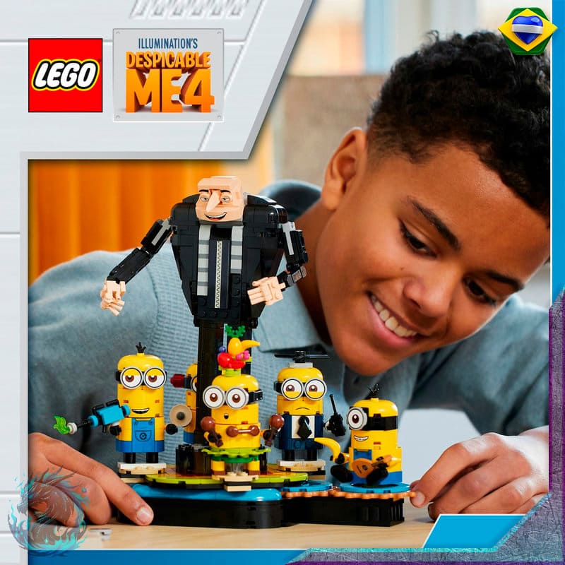 Lego Meu Malvado Favorito 4 - Gru e Minions