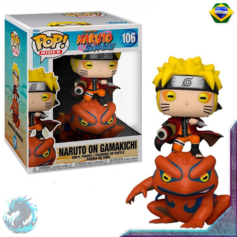 Funko Pop Naruto On Gamakichi 106 (Rides Naruto Shippuden)