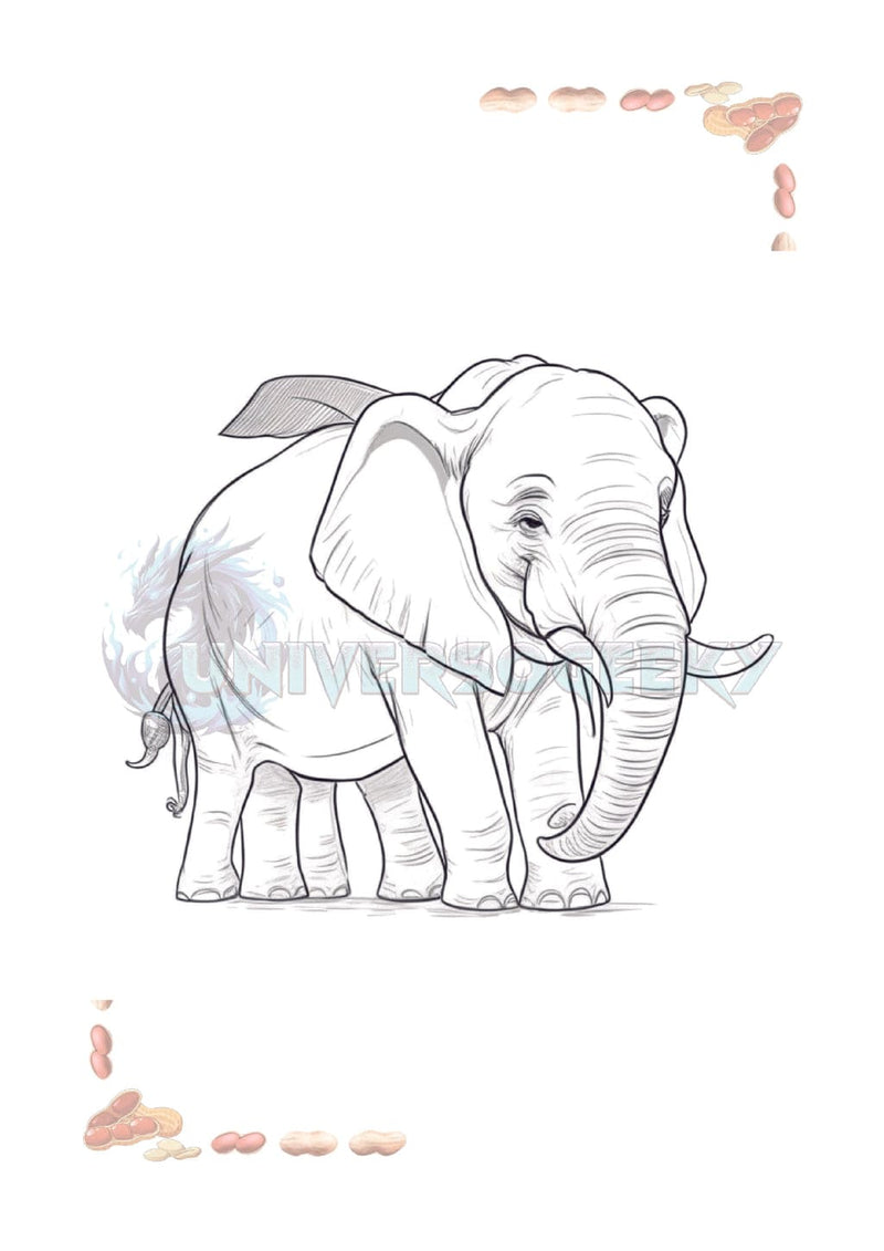 Elefantinhos Fantásticos Livro de Colorir
