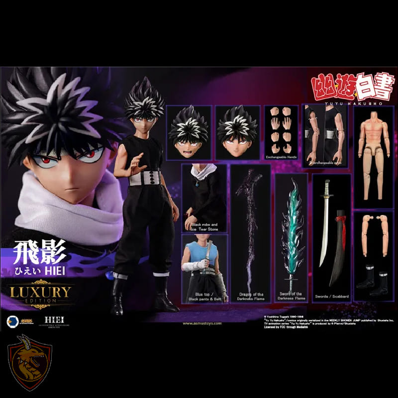 Action Figure Hiei Yuyu Hakusho Dragão negro