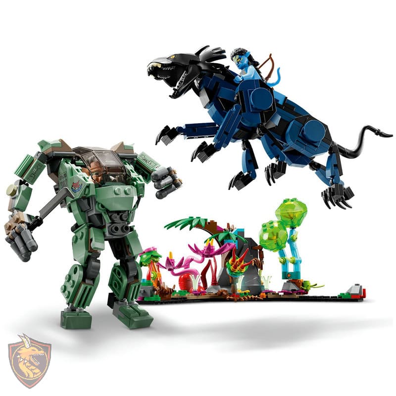 Lego Neytiri e Thanator Contra Quaritch Avatar