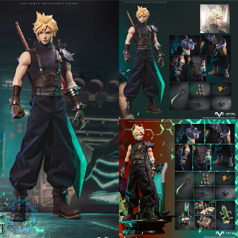 Action Figure Realista Cloud Strife FF7