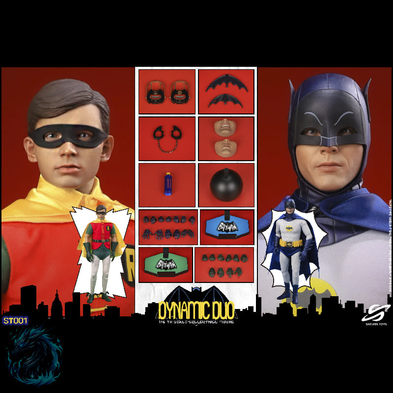 Action Figure Batman e Robin Clássico TV