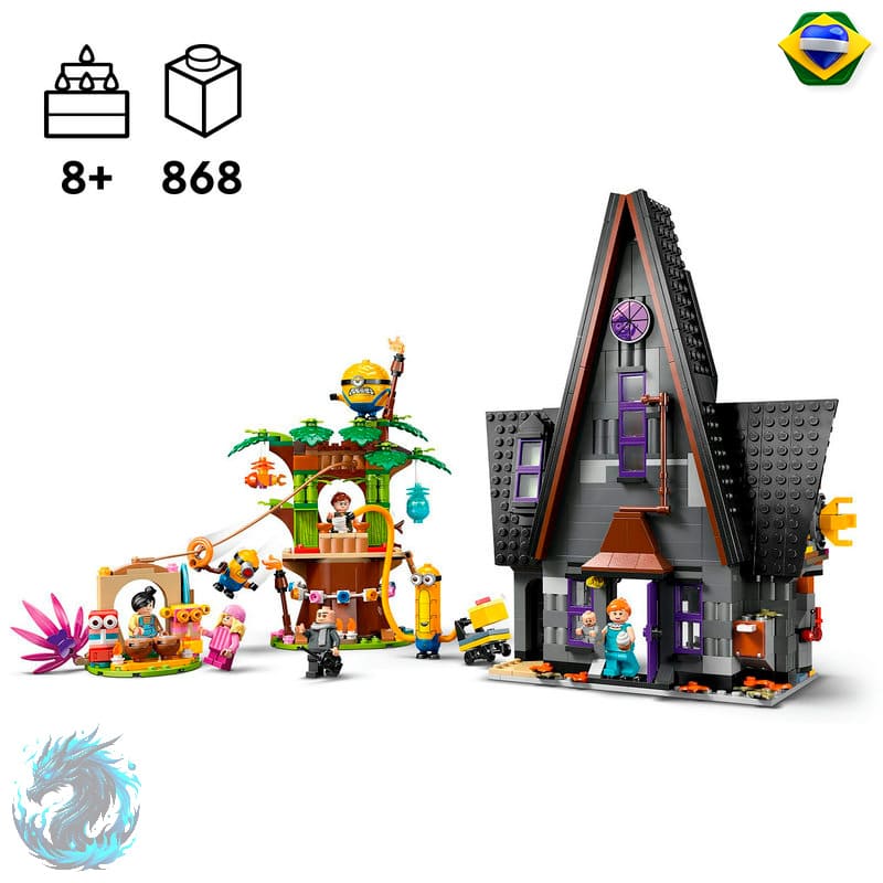 Lego Meu Malvado Favorito 4 - Mansão da Família Minions e Gru