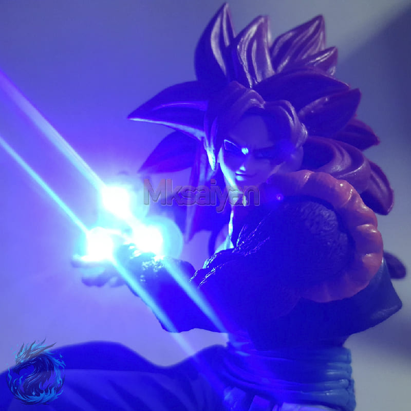 Action Figures Goku Supers Saiyan 3 com Led