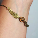 Pulseira Pomo de Ouro Harry Potter Bijuteria - Cor Prata ou Bronze