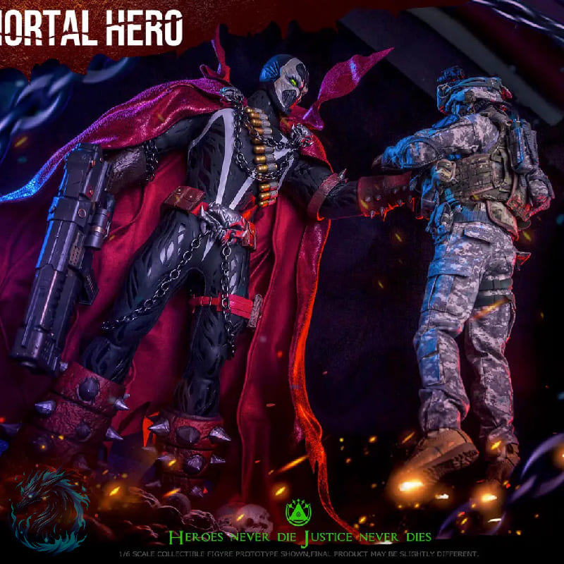 Action Figure Realista Spawn Soldado do Inferno