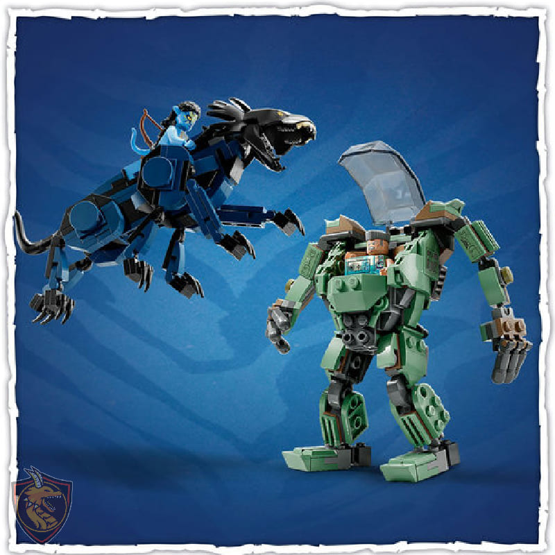 Lego Neytiri e Thanator Contra Quaritch Avatar