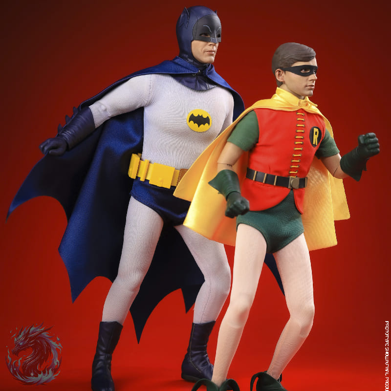 Action Figure Batman e Robin Clássico TV