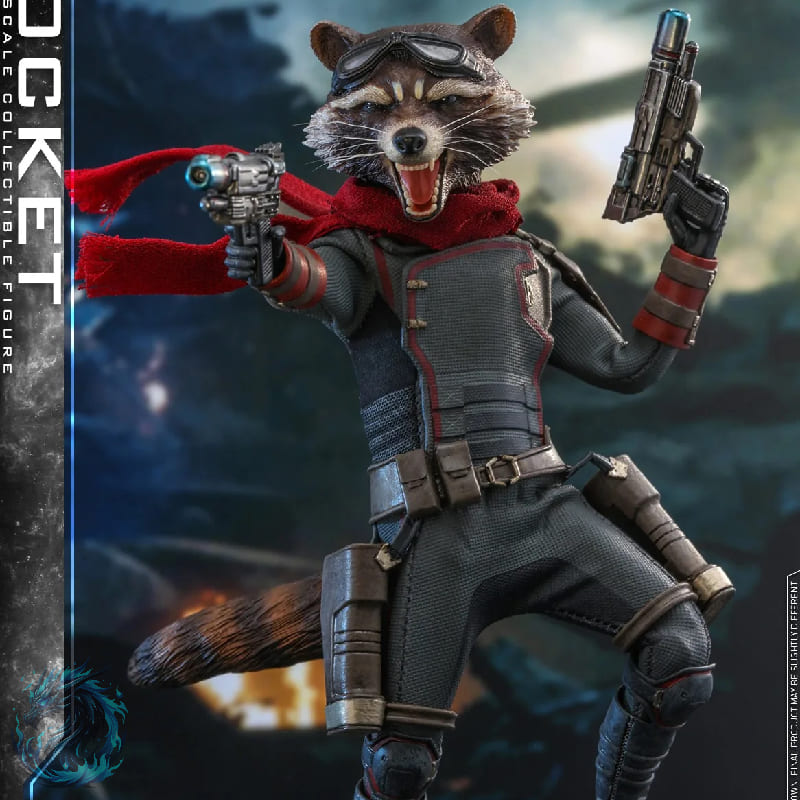 Action Figure Realista Rocket Raccoon Vingadores