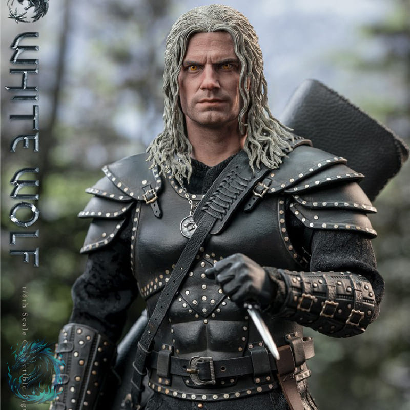 Action Figure Geralt de Rivia Lobo Branco Seriado