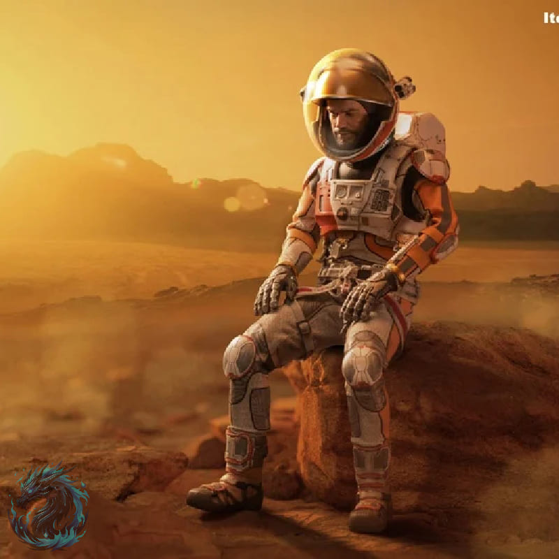 Action Figure Realista Mark Watney Perdido em Marte