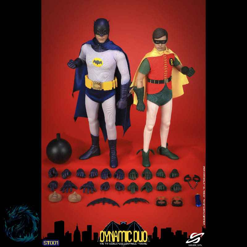 Action Figure Batman e Robin Clássico TV