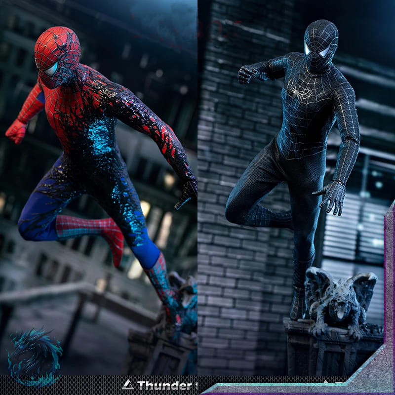 Action Figure SpiderMan Black e SpiderMan Simbionte