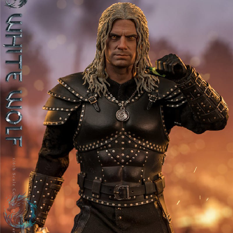 Action Figure Geralt de Rivia Lobo Branco Seriado