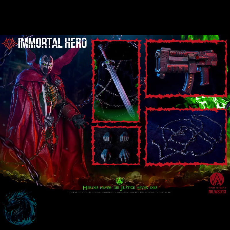 Action Figure Realista Spawn Soldado do Inferno