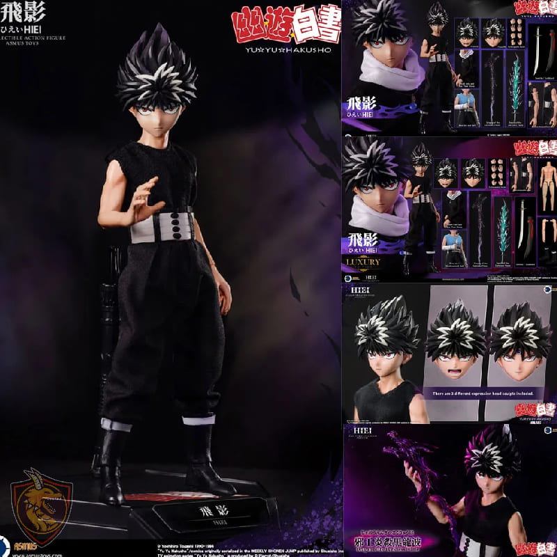 Action Figure Hiei Yuyu Hakusho Dragão negro