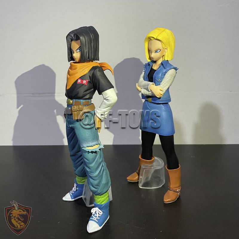 Action Figure Androids 17 e 18 Dragon Ball Z Na Compra do Android 17 Leva o 18