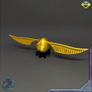 Pomo de Ouro 2 em 1 - Padrão, Porta Aliança e Casamento - Harry Potter - 3D