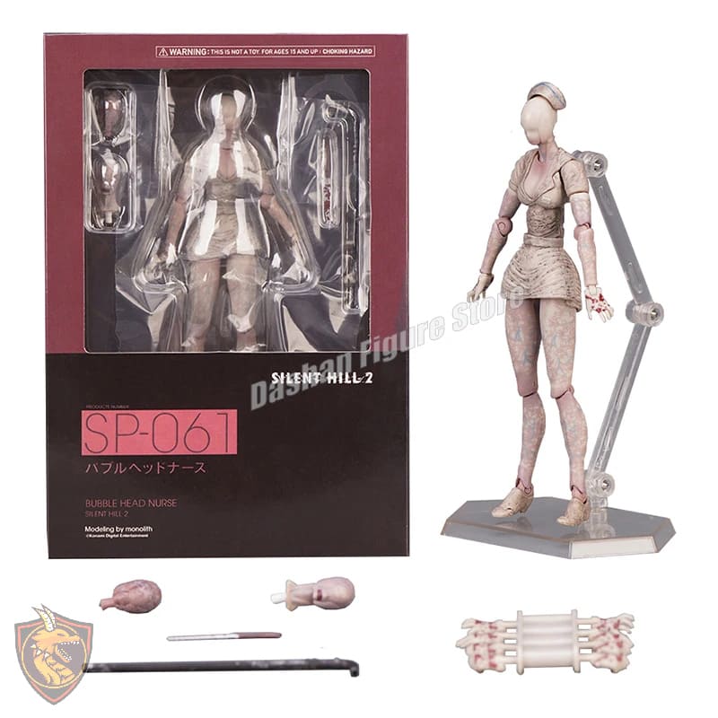 Action Figure Enfermeira e Cabeça de Piramide Silent Hill 2