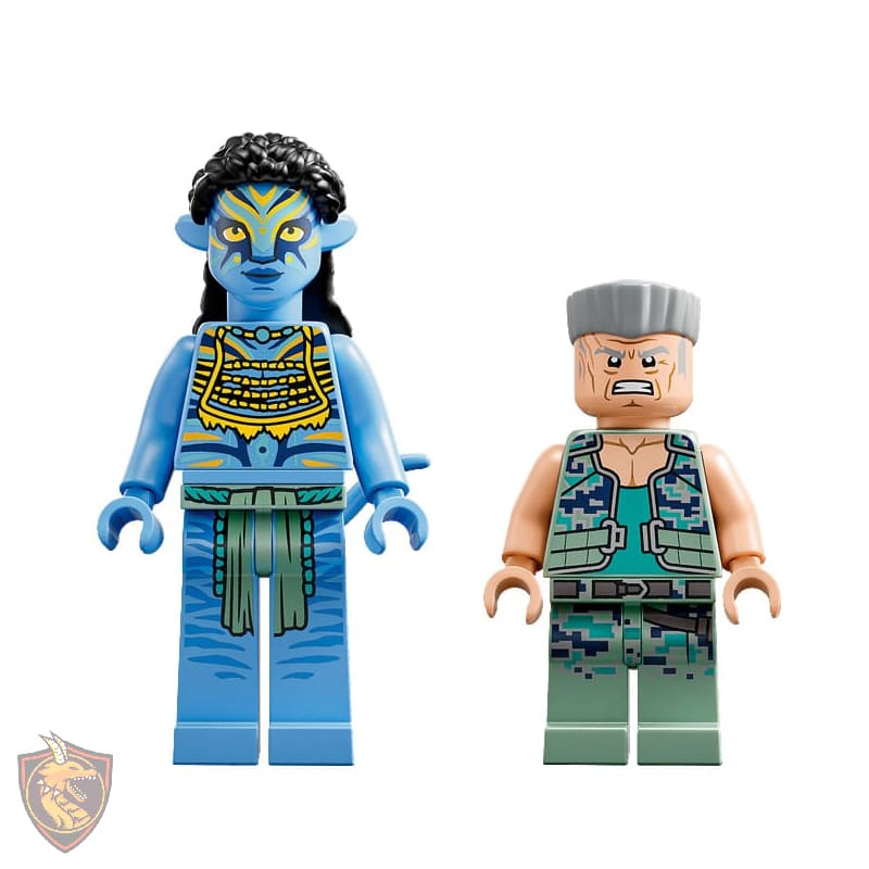 Lego Neytiri e Thanator Contra Quaritch Avatar