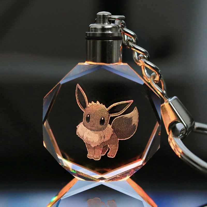 Chaveiro Cristal Luminoso Pokemon