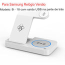 Suporte 4 em 1 para Carga de Indução | Iphone e Samsung