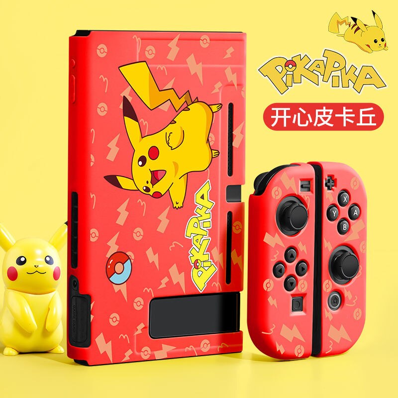 Capa Protetora de Silicone Super Mario e Pikachu