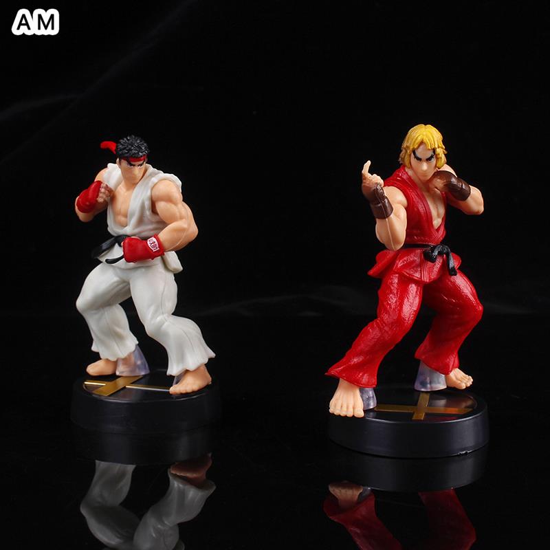 Miniaturas Ken e Ryu Street Fighter