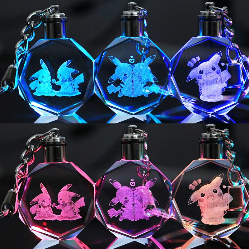 Chaveiro Cristal Luminoso Pokemon