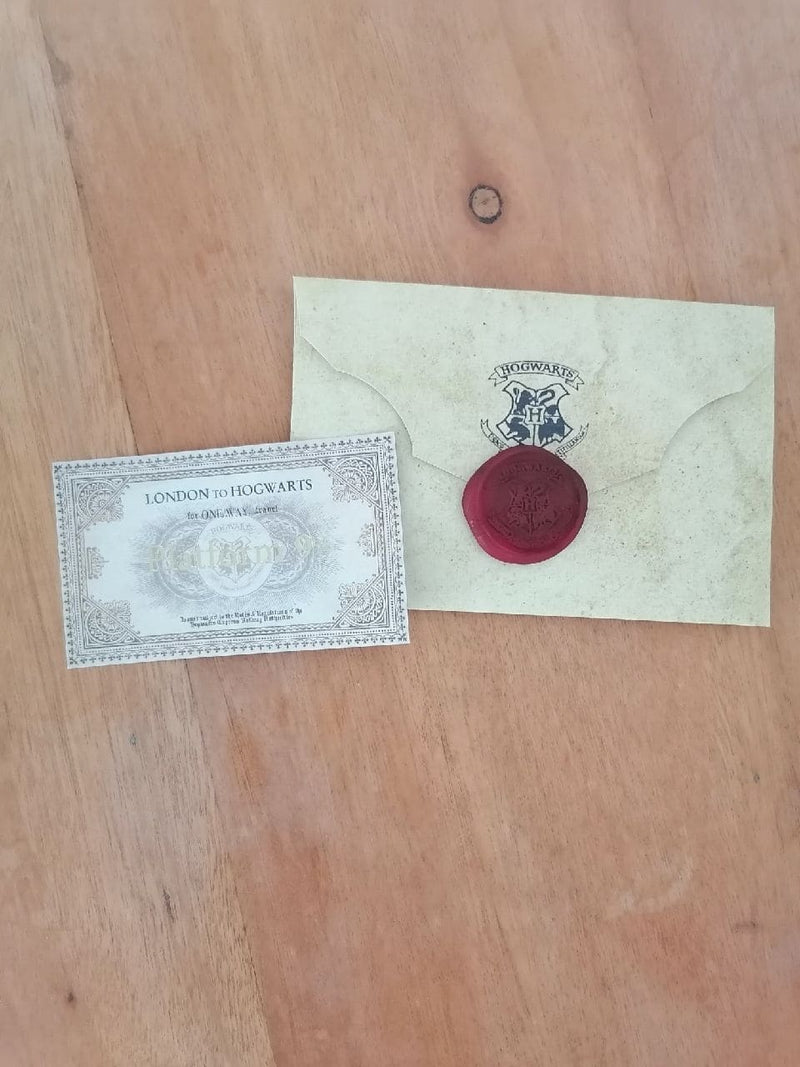Kit Aceitação Hogwarts Harry Potter Luxo com Carta Personalizada