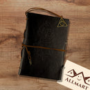 Caderno Harry Potter com Caneta de Pena | Kit Diário Vintage Geek | Sketchbook e Papelaria Kawaii*