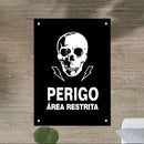 Placa Perigo Área Restrita