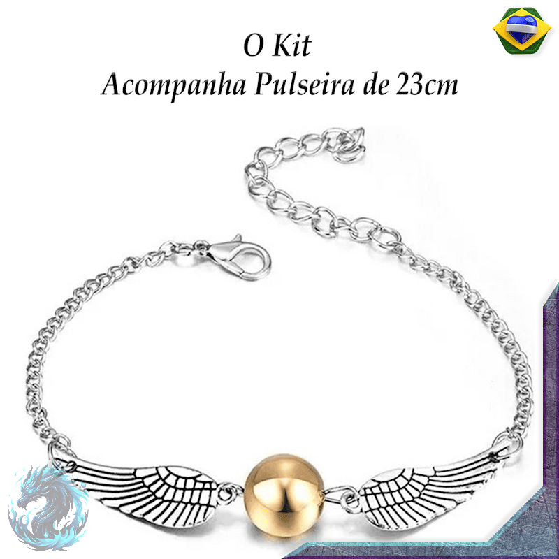 Kit Pulseira + Caixa de Música Harry Potter (Manivela)