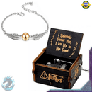 Kit Pulseira + Caixa de Música Harry Potter (Manivela)