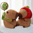 Capivara de pelúcia pingente água cobaia boneca boneca bolsa escolar charme chaveiro periferia*