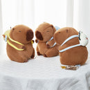 Capivara de pelúcia pingente água cobaia boneca boneca bolsa escolar charme chaveiro periferia*