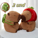 Capivara de pelúcia pingente água cobaia boneca boneca bolsa escolar charme chaveiro periferia*