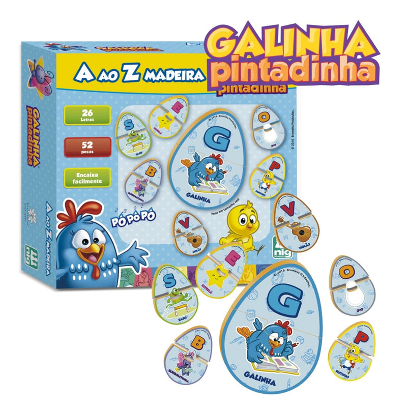 Alfabetização de A a Z Galinha Pintadinha